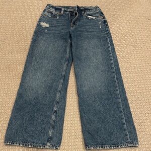 GAP Women's Wide Leg Jeans in Classic Blue